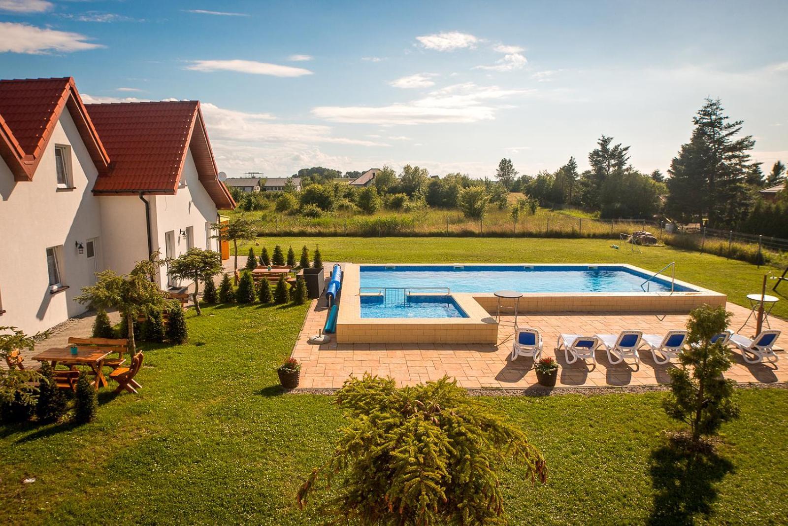 Aqua Fun Domki Z Basenem Ujście-Darłowskie Exterior foto